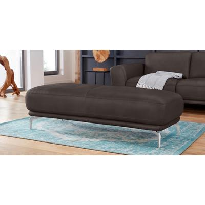 Hocker W.SCHILLIG "montanaa", braun (braun z59), B:141cm H:42cm T:61cm, Hocker, mit Metallfüßen in Chrom glänzend, Breite 141 cm Image