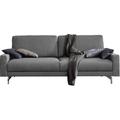 3-Sitzer "CR.450, Designsofa, Loungesofa", grau (fehgrau 062, 36), B:204cm H:85cm T:95cm, Jacquard-Flachgewebe Diane 1 Q2 (55% Polyacryl 45% Polyester), CREATION BY ROLF BENZ, Sofas, Armlehne niedrig, Fuß chromfarben glänzend, Breite 204 cm