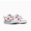Sneaker CONVERSE "CHUCK TAYLOR ALL STAR 2V", Gr. 22, weiß, rot, schwarz, Textil, sportlich, Schuhe