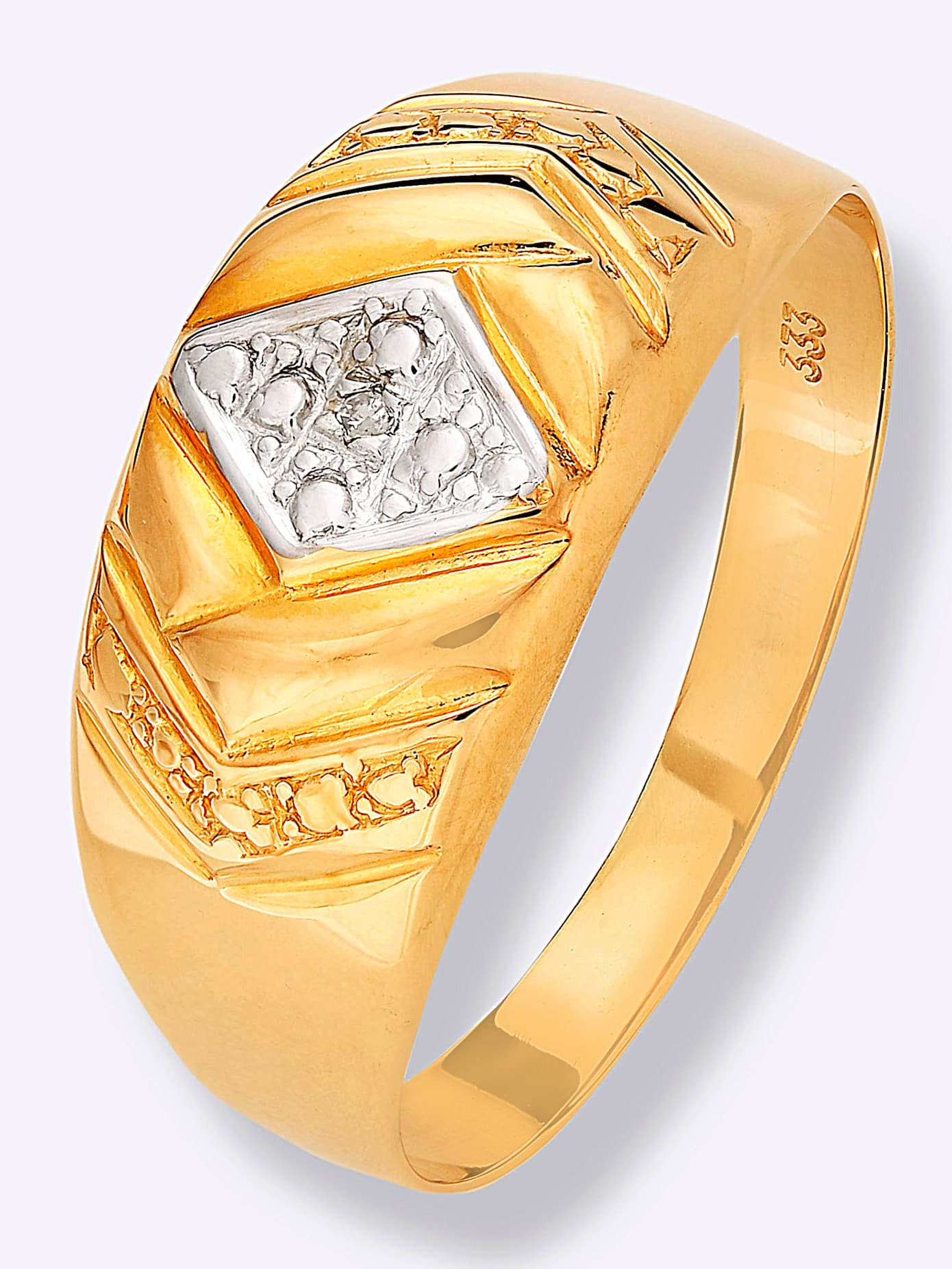 Fingerring LADY Gr. 17, gold (gelbgold 375), Fingerringe, Damen, 17, Gold Metall, Gold, Metall Image