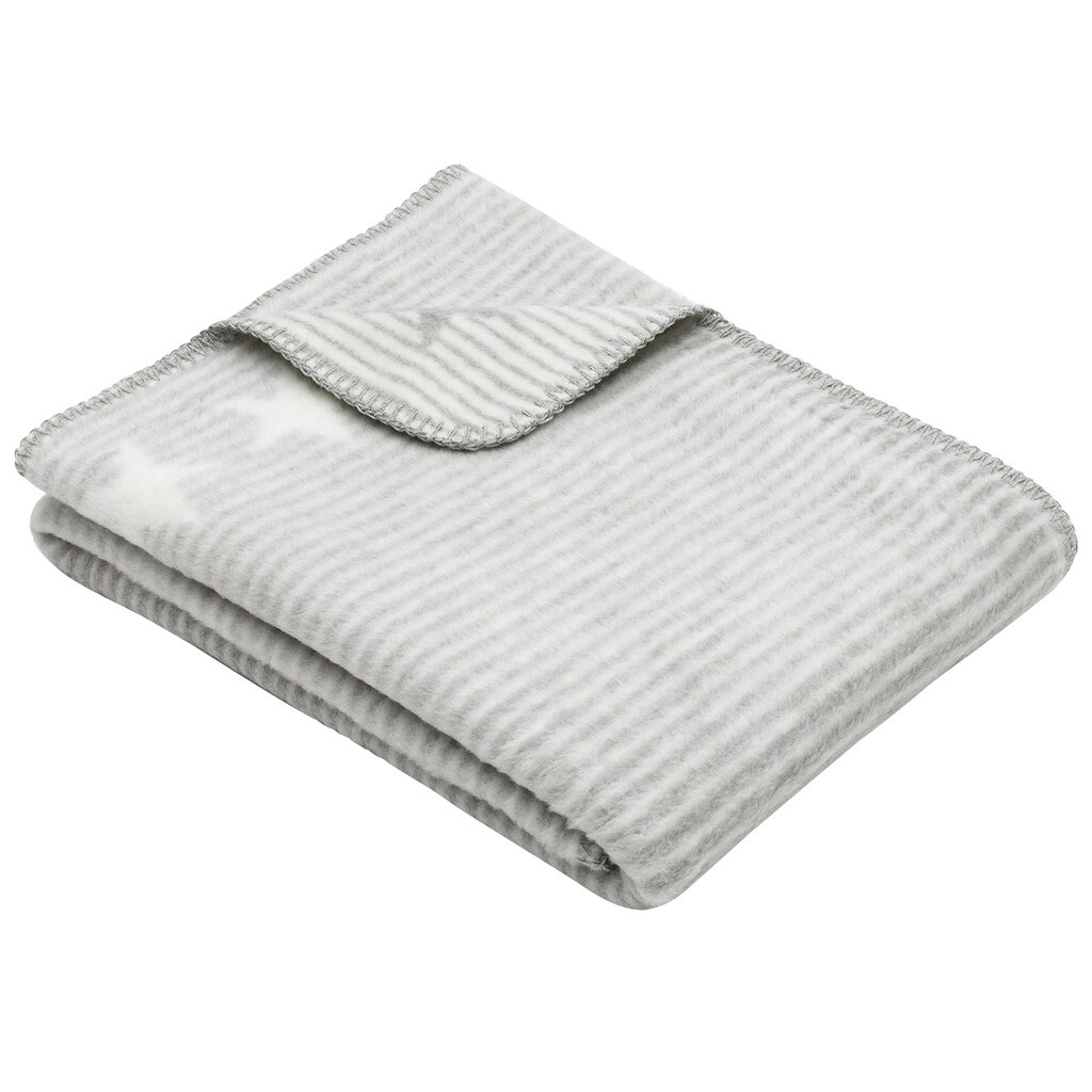 IBENA Striped Cotton Blend Lightweight Soft Baby Blanket Lelu
