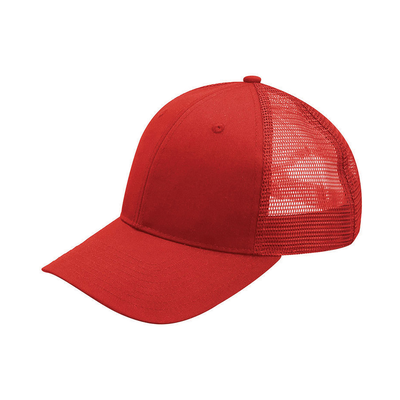 Mega Cap 6901MY Youth Poly Cotton Trucker in Red/Red size ONE | Cotton/Polyester Blend
