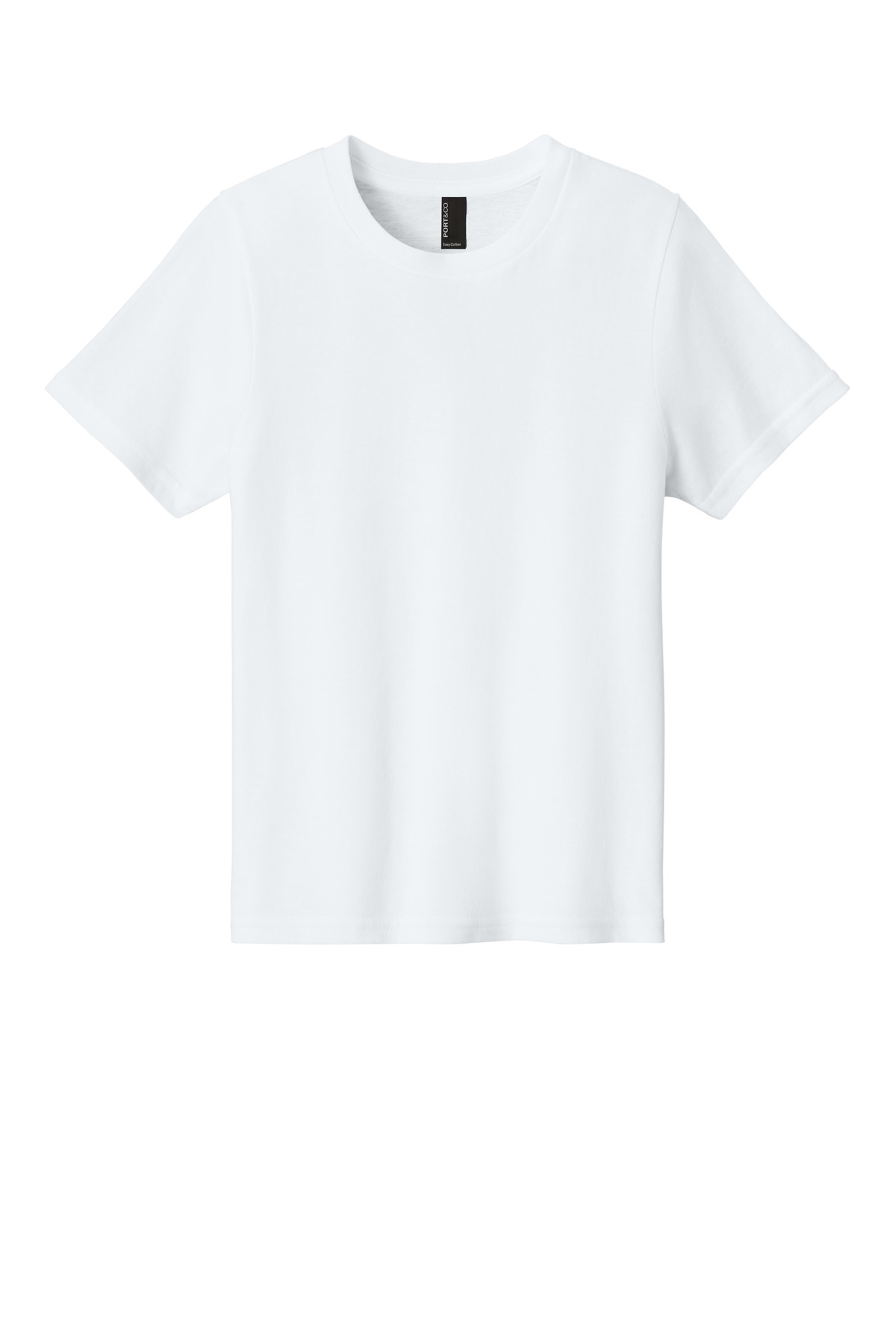 Port & Company PC43Y Co Youth Easy Cotton Top in White size Medium