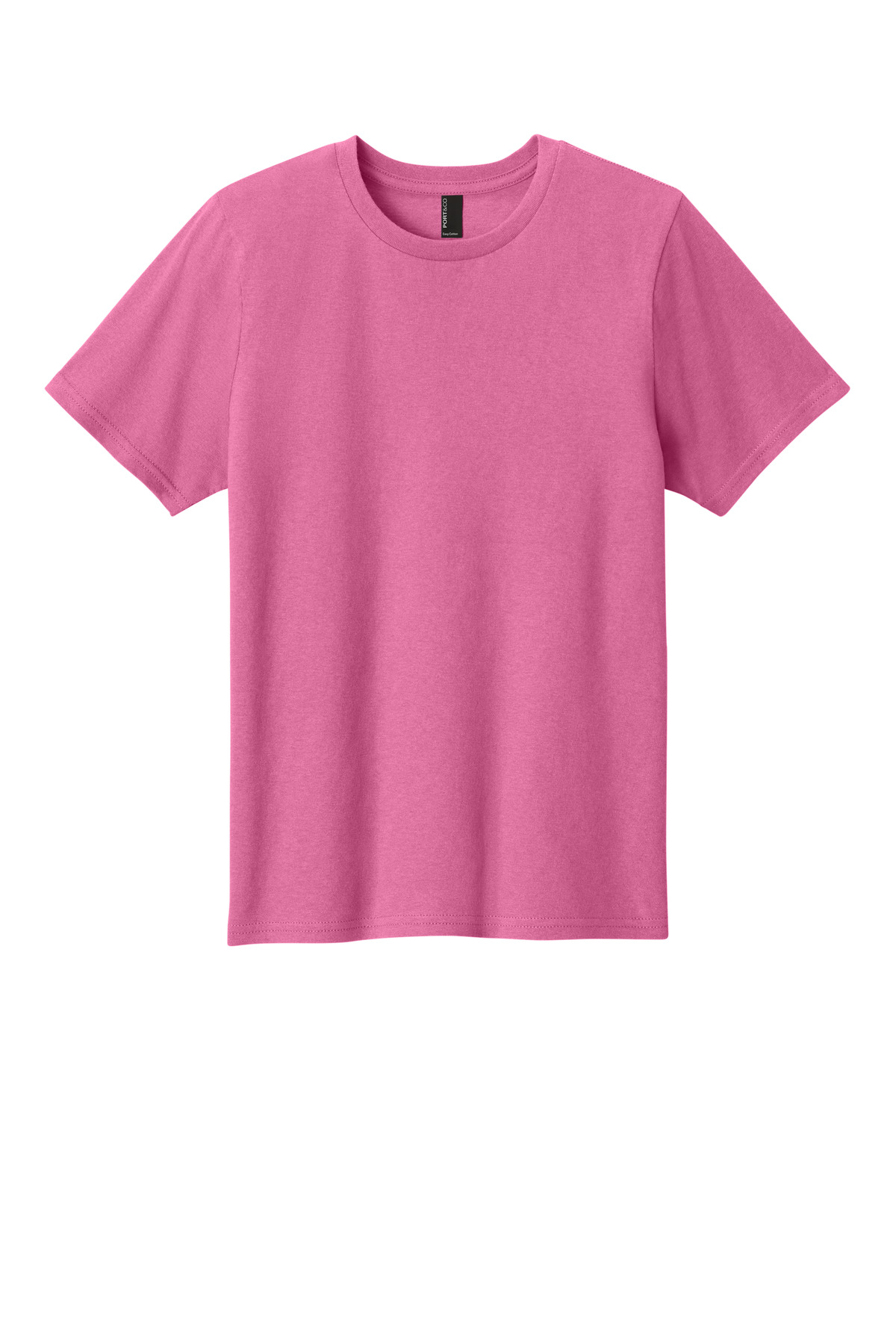 Port & Company PC43Y Co Youth Easy Cotton Top in Awareness Pink size Medium