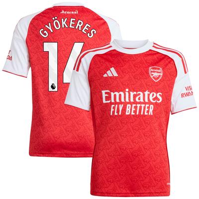 FC Arsenal 2025-26 adidas Heimtrikot - Kinder mit Aufdruck Gyökeres 14 Image