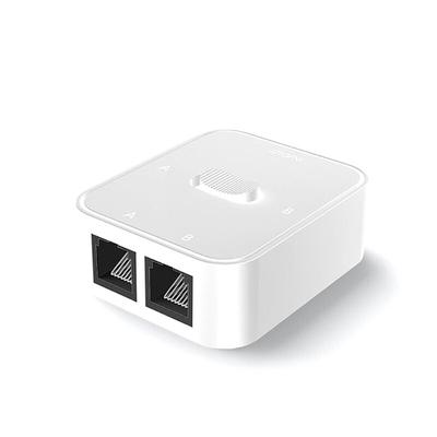 2 Port RJ45 LAN CAT6 Switch Selector 1000Mbps in 1 Out /1 OutRJ45 Netzwerk Splitter Image