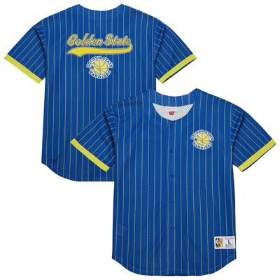 Golden State Warriors Mitchell & Ness Final Second Mesh Button Top – Herren Image