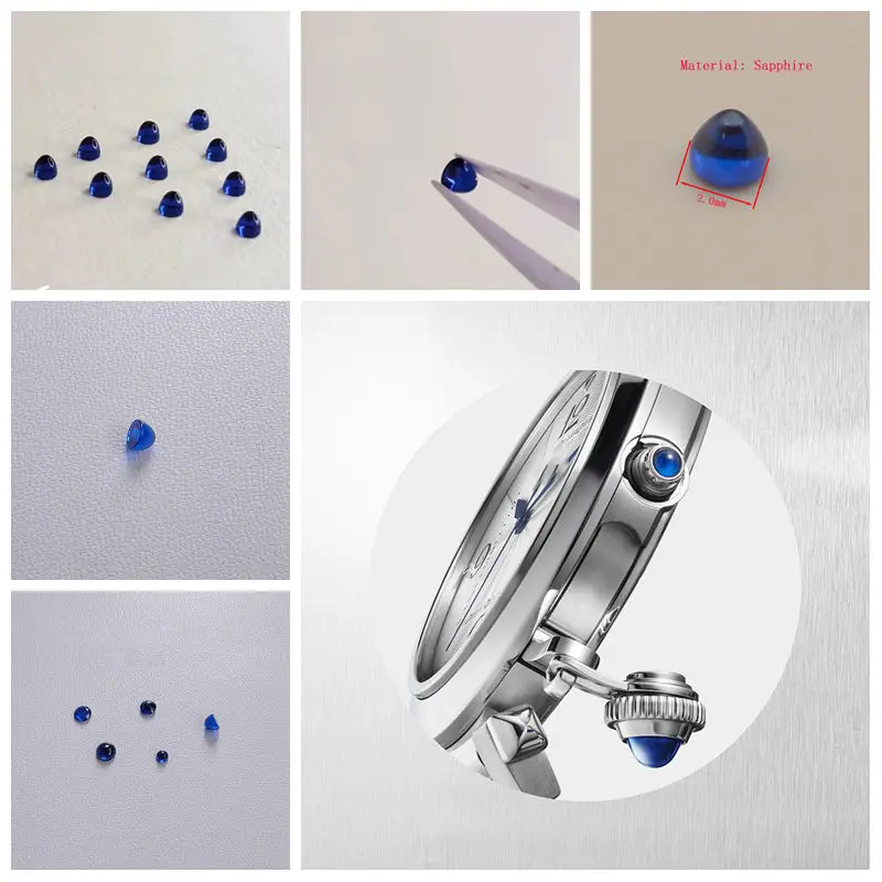 SANTOS BALLON BLEU TANK Tortue Mehrere Modelle Crown Of Sapphire Fit Ballon Bleu Pasha Panthere Santos Cle Ronde Maillon Drive