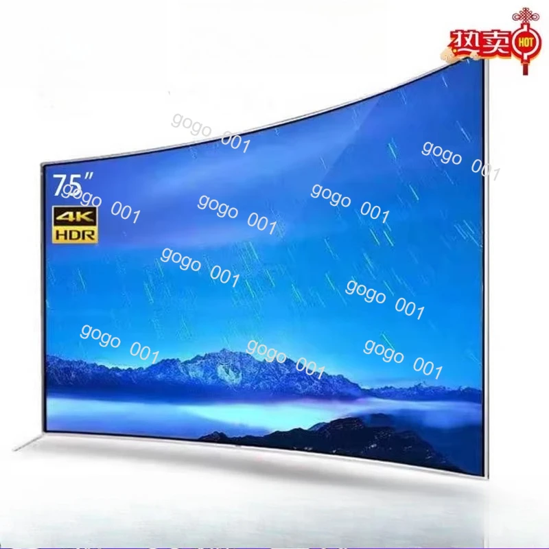 Explosionsgeschützter, gebogener Fernseher mit großem Bildschirm, hochauflösendes intelligentes Netzwerk 50 65 75 80 90 100 Zoll LCD-Fernseher