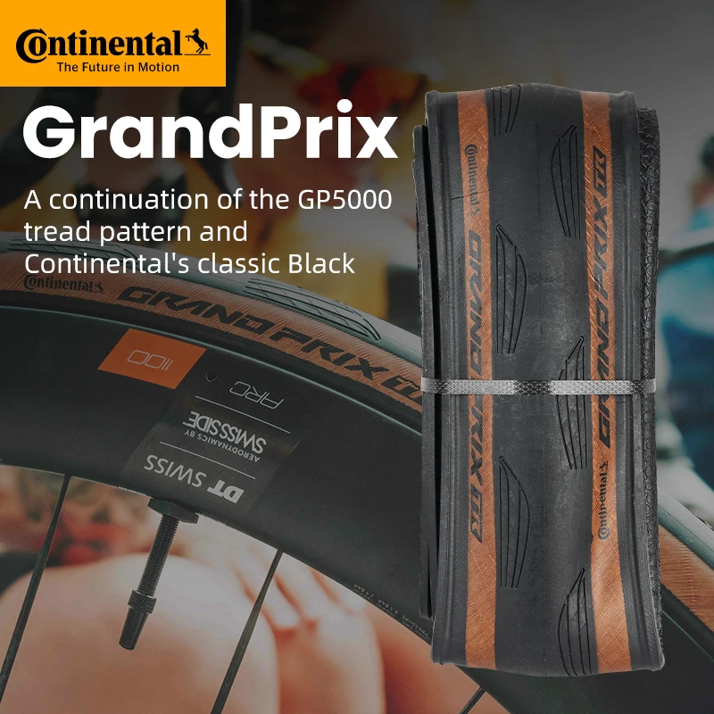 Continental Grand Prix Rennradreifen, pannensicher, schlauchloser/Schlauchreifen, 700 x 25 C/28 C/30 C/32 C, schwarze Chili-Rennradreifen