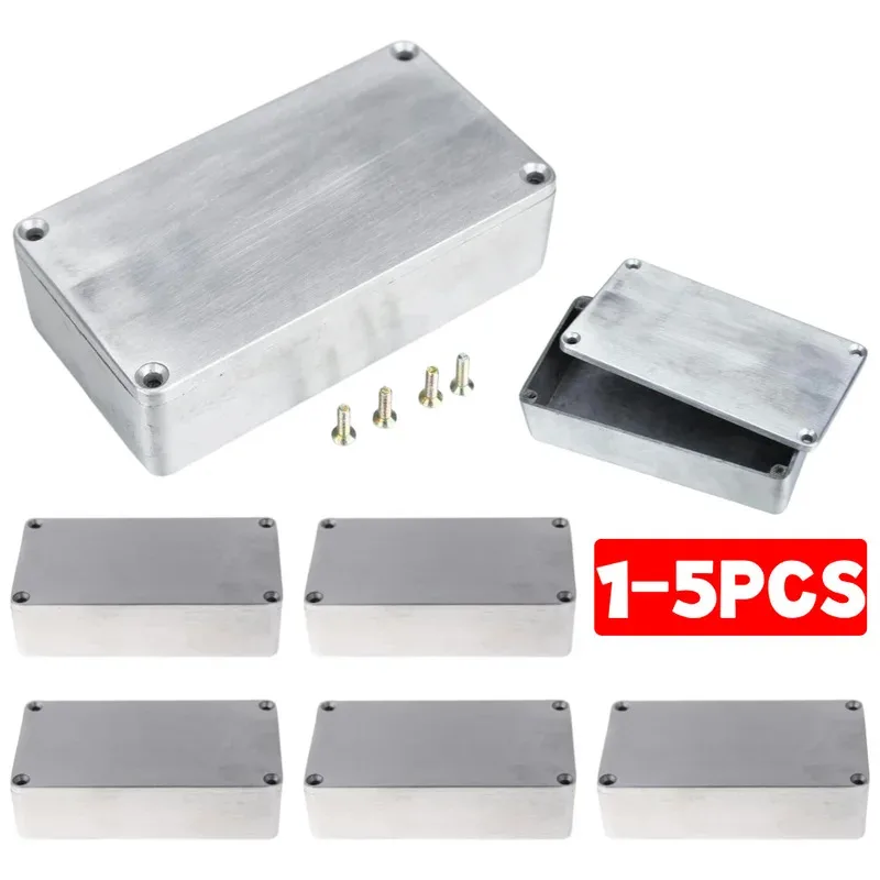 1-5PCS 1590B Gitarre Effekte Gehäuse mit Schrauben Aluminium Effekte Pedal Gehäuse Ersatz Langlebig Musical Instrument Kit Image
