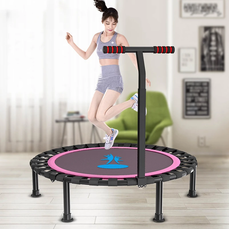 Trampolin für den Heimgebrauch, Springbett für Kinder im Innenbereich, Heimtrainings-Trampolin, Hüpfbett für Erwachsene, Fitness-Trampolin Image