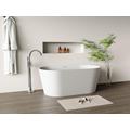 Vasca da bagno freestanding scanalata 255 litri 149 x 73 x 58 cm Bianco opaco Acrilico - COBIANA