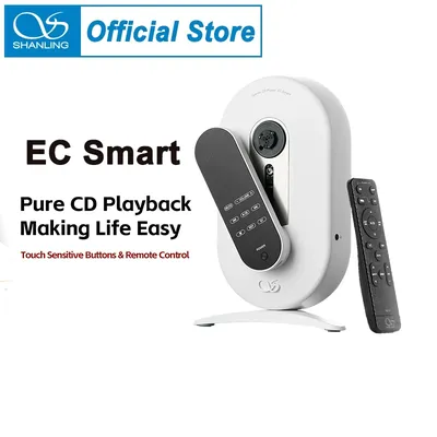 SHANLING EC Smart CD Player with Sanyo DA11 Optical Driver CS43131 DAC Bluetooth 5.4 Car Desktop CD All-In-One Remote Control