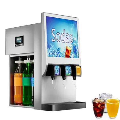 Commercial 3 valves Soft drinks coke beverage post mix dispenser vending machine cola dispenser