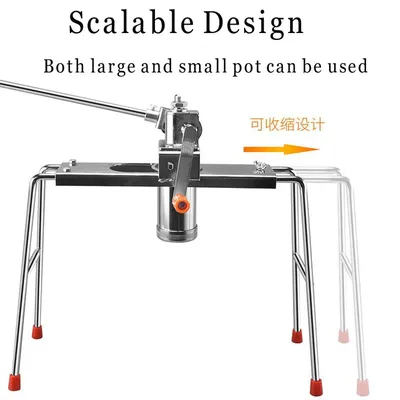 Stainless Steel Manual Noodle Maker Hand Operated Spaghetti Pasta Cutter Pressing Machine Manual Noodle Machine