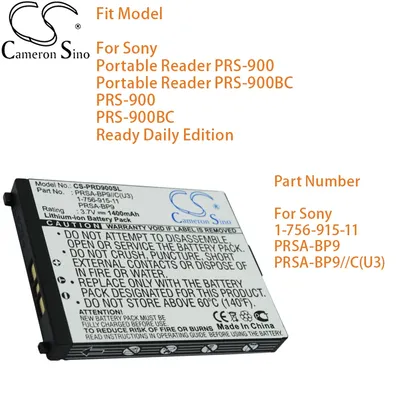 Cameron Ebook, Ereader Battery for Sony Portable Reader PRS-900 Portable Reader PRS-900BC PRS-900 PRS-900BC Ready Daily Edition