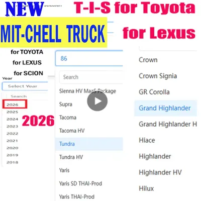 2026 for Toyota Alldata Newest Online Account Software Full Version Estimate Tsb Dtc Wiring Diagrams Workshop Essential Tool