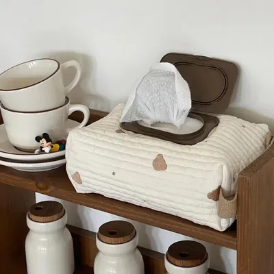 Pouch for Wipes Dispenser Box Baby Wipe Pouch Water Tissue Holder Baby Wet Wipes Case Maengu Tissue Box