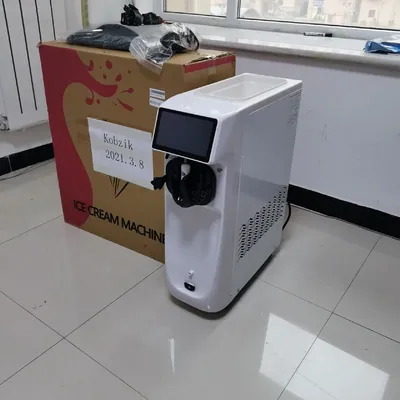 Single Head 3.8L Soft Ice Cream Machine One-Button Intelligent Cleaning Ice Cream Machine Commercial Soft Ice Cream Maker