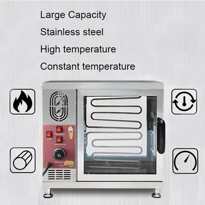 220V 110V Chimney Cake Oven Roll Grill Machine Stainless Steel Bread Roll Ice Cream Cone Kurtos Kalacs Waffle Maker
