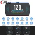 P12 Auto OBD Head Up Display Auto OBD2 HUD Gauge Auto Digitale Velocità RPM Tensione Olio Misuratore di temperatura dell'acqua con molteplici funzioni di allarme