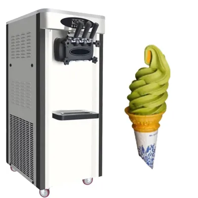 Factory Price 2 +1 Flavors Frozen Yogurt Maker Soft Ice Cream Machine for Snack Food Store