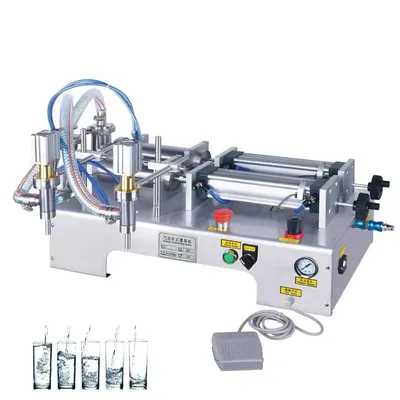 Industrial Liquid Milk Beverage Automatic Quantitative Filling Machine Pneumatic Horizontal Cooking Oil Liquid Filling Machine