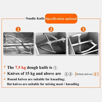 Home Use Commercial Automatic Dough Mixer 2KG Flour Mixer Stirring Mixer The Pasta Machine Dough Kneading