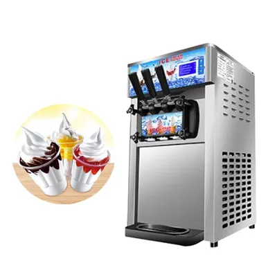 Soft Ice Cream Machine For Milk Tea Shop Cold Drink Shop Supermarket Automatic Vending Ice Cream Machine achine 18/H
