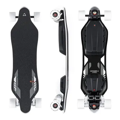 Meepo Voyager X Limited Electric skateboard + Free Cyclone 107s Wheels 5600W Dual 38mph 31mi GearDrive No Belt, Fast 2.1h Charge