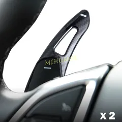 Car Steering Wheel Shifter Paddle Extension For 2016-2024 Chevrolet Camaro Carbon Fiber / Glossy Black 2023 2022 2021 2020 2019