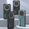 For Vivo X200 Pro Mini Case Magsafe Magnetic Wireless Charging Business Carbon Fiber Texture Camera Circle Mobile Phone Cover