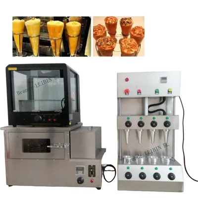 Popular Pizza Cone Machine Cone Pizza Oven Commercial Pizza Cone Maker Stainless Steel Healthy Snack Food Machine