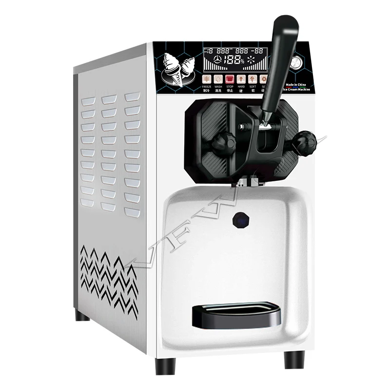 Small Desktop Ice Cream Makers Fully Automatic Soft Ice Cream Machine Yogurt Ice Cream Making Machine Commercial