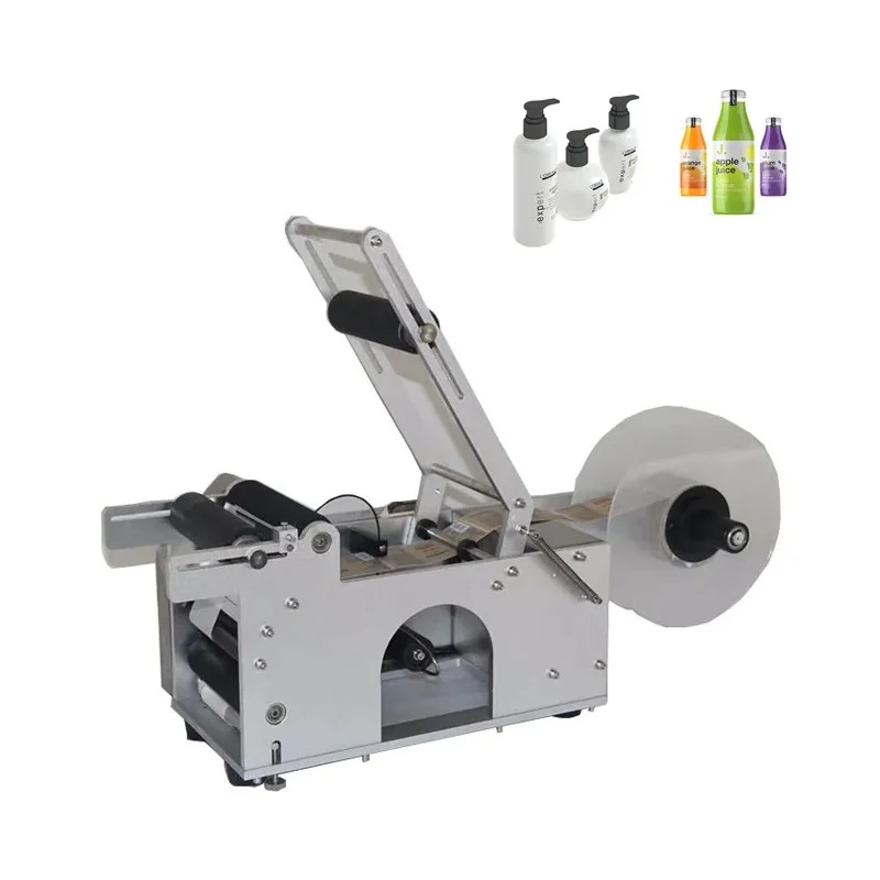 Glass Round Bottle Labeling Machine Automatic Portable Semi-Automatic Plastic Sticker Pasting Machine