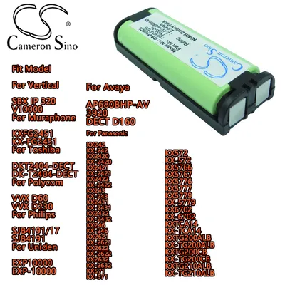 Cordless Phone Battery For Polycom VVX D60 D230 For Philips SJB4191/17 4191 For Uniden EXP10000 Avaya AP680BHP-AV 3920 DECT D160