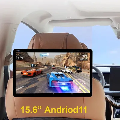 15.6" IPS 4G Car Headrest Monitor Screen Rotation Tablet PC WIFI Andriod 11 HUD 1080P 4K 2G RAM 32GB ROM Bluetooth/HDMI/Airplay