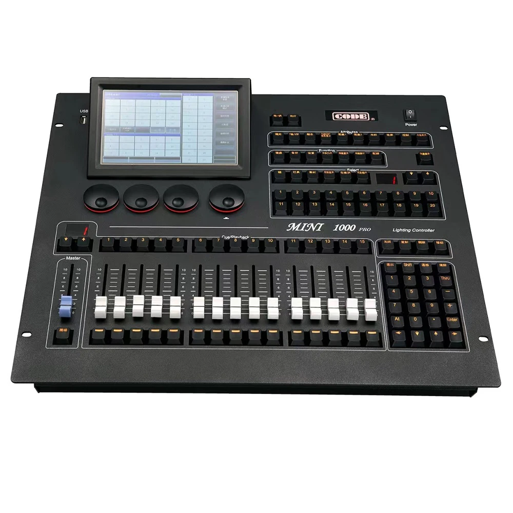 Professional DJ Controller 1024 Channel Stage Console With Flight Case DMX Console For LED Moving Head Lights Stage Lazer Light