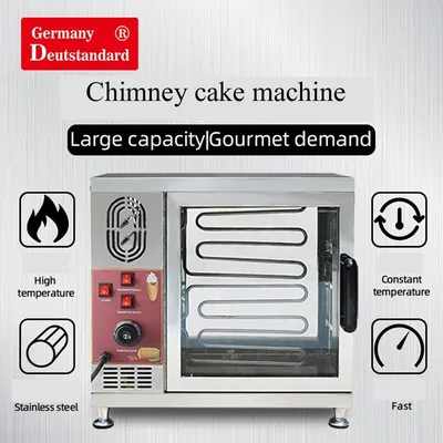 Stainless Steel Hungarian Chimney Cake Oven Kurtos Kalacs Waffle Maker Machine Donut Ice Cream Chimney Cakes Snack Equipment