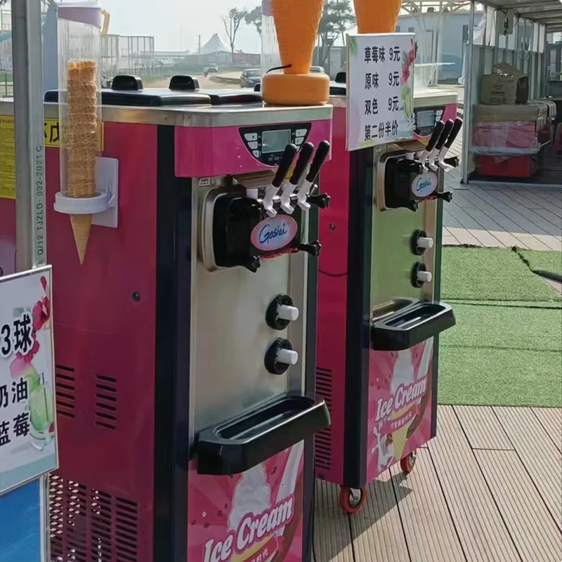 Factory Direct Ice Cream Makers Automatic Vertical Soft Ice Cream Making Machine Stainless Steel Yogurt Ice Cream Machine