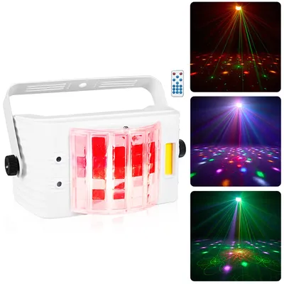 Dj Party Light LED Strobe Light 15W 3IN1 Effect Lazer Light Projector Sound Activated Stage Light With Remote For Disco Club Bar