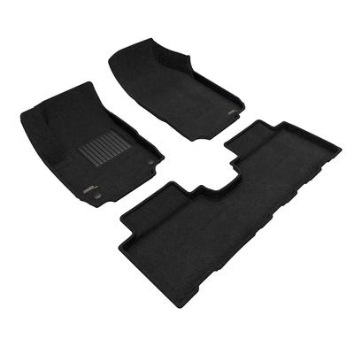 3D Mats USA Floor Made of Rubber Black Molded Liner, Front & Second Row, Limited Warranty L1CH08504709