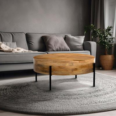 Silo Mango Wood Storage Coffee Table