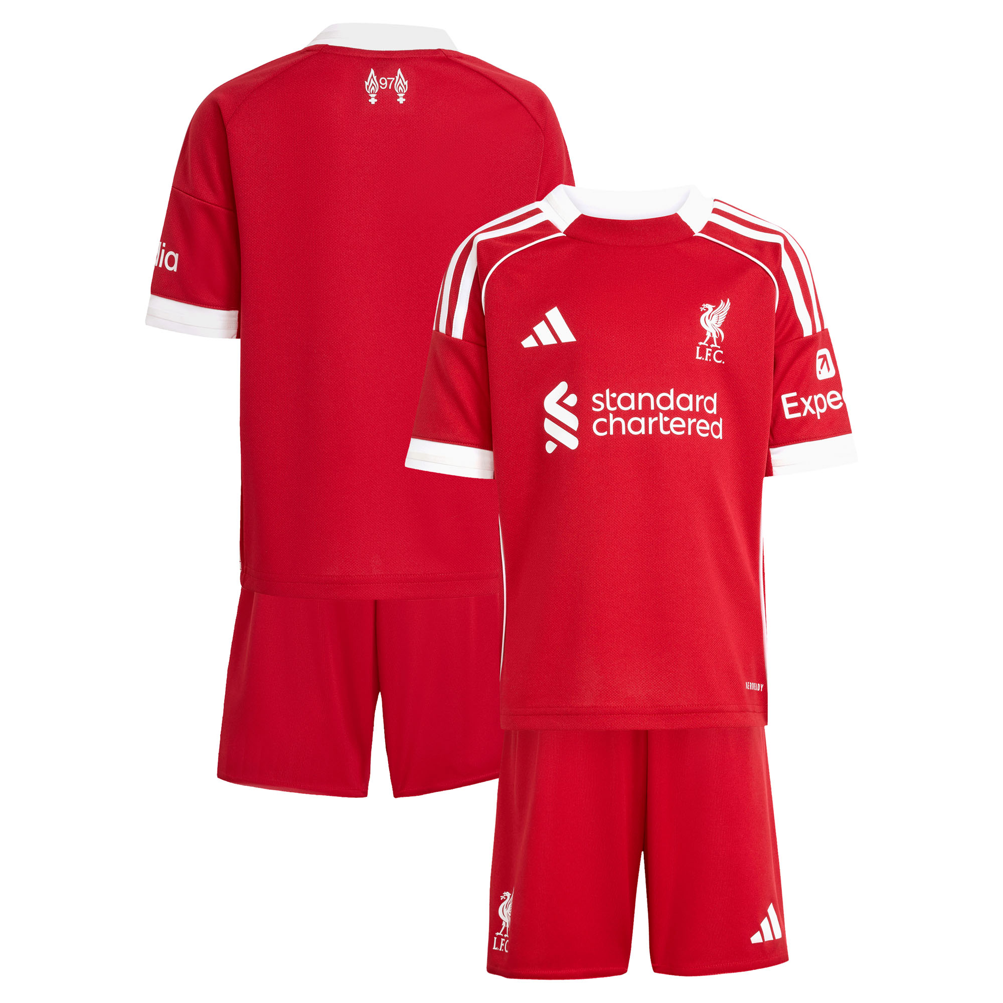 Mini kit domicile Liverpool adidas 2025-26