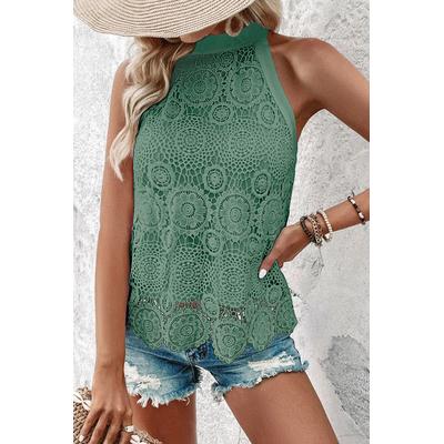 Soft Blooms Green Top