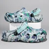Männer Clogs Hausschuhe Sommer Sandale Männlichen Garten Schuhe Flache Camouflage Sandalen Männlichen Turnschuhe Outdoor-Flip-Flops Hause Clogs Größe 47