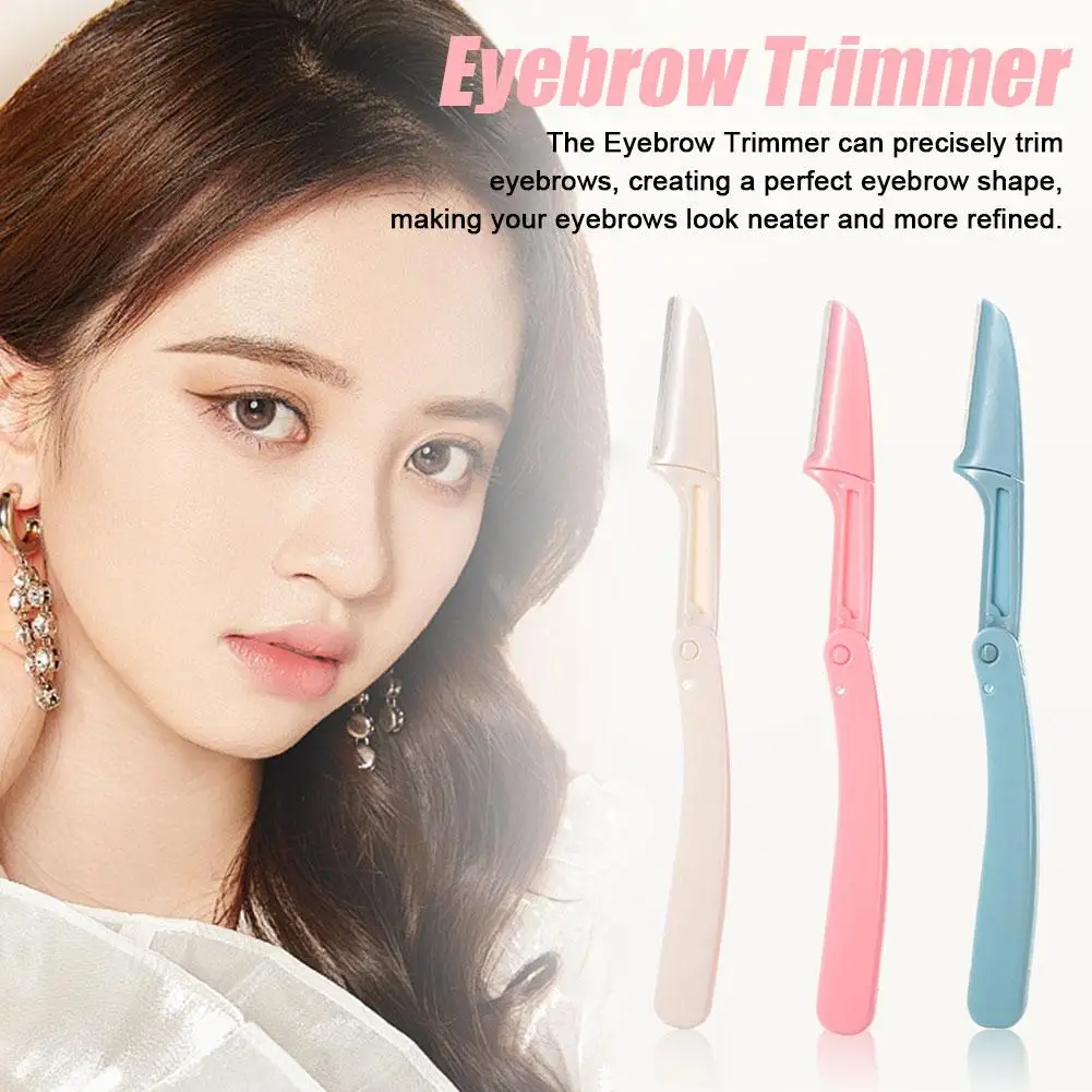 1 Stück/3 Stück tragbarer Augenbrauentrimmer – faltbares Epilierer-Set, Gesichtsrasierer, Beauty-Tools, Augenbrauentrimmer Image