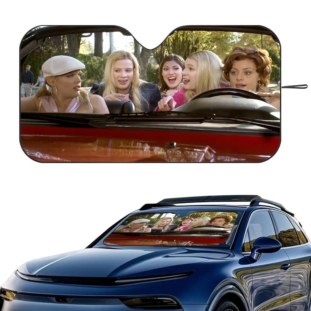 1PC W-White Chicks Film Auto Sonnenschutz Windschutzscheibe faltbare dreischichtige Isolierung Sonnenschirm durch Saugnapf Blöcke UV-Strahlen Sonne Image