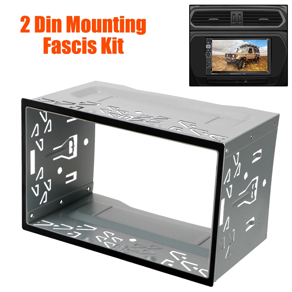 Auto Panel Audio Dash Mount Kit Box 2Din Armaturen Kit Universal Radio Head Unit Installation Rahmen Für 2Din Auto DVD radio Player Image